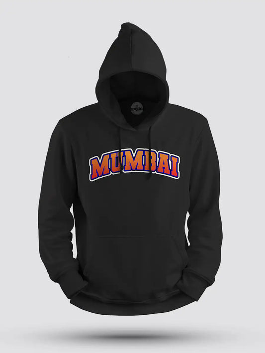Mumbai - Black Cotton Hoodie
