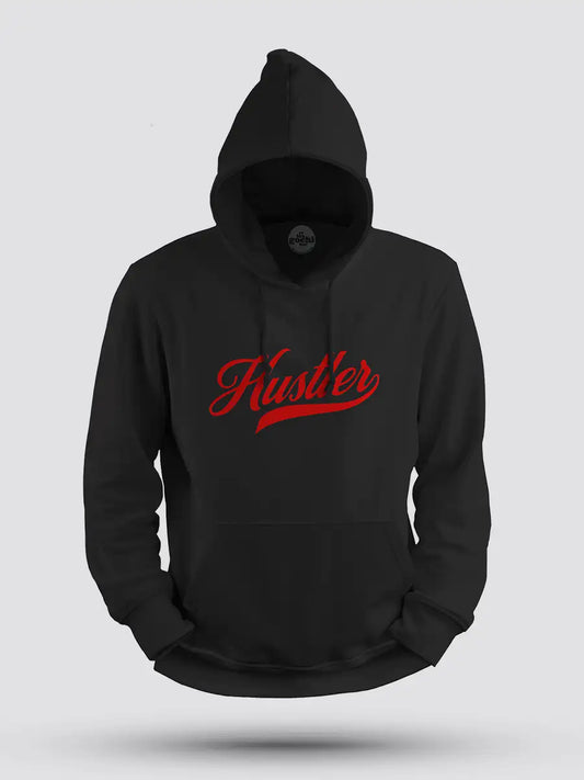 Hustler - Black Cotton Hoodie
