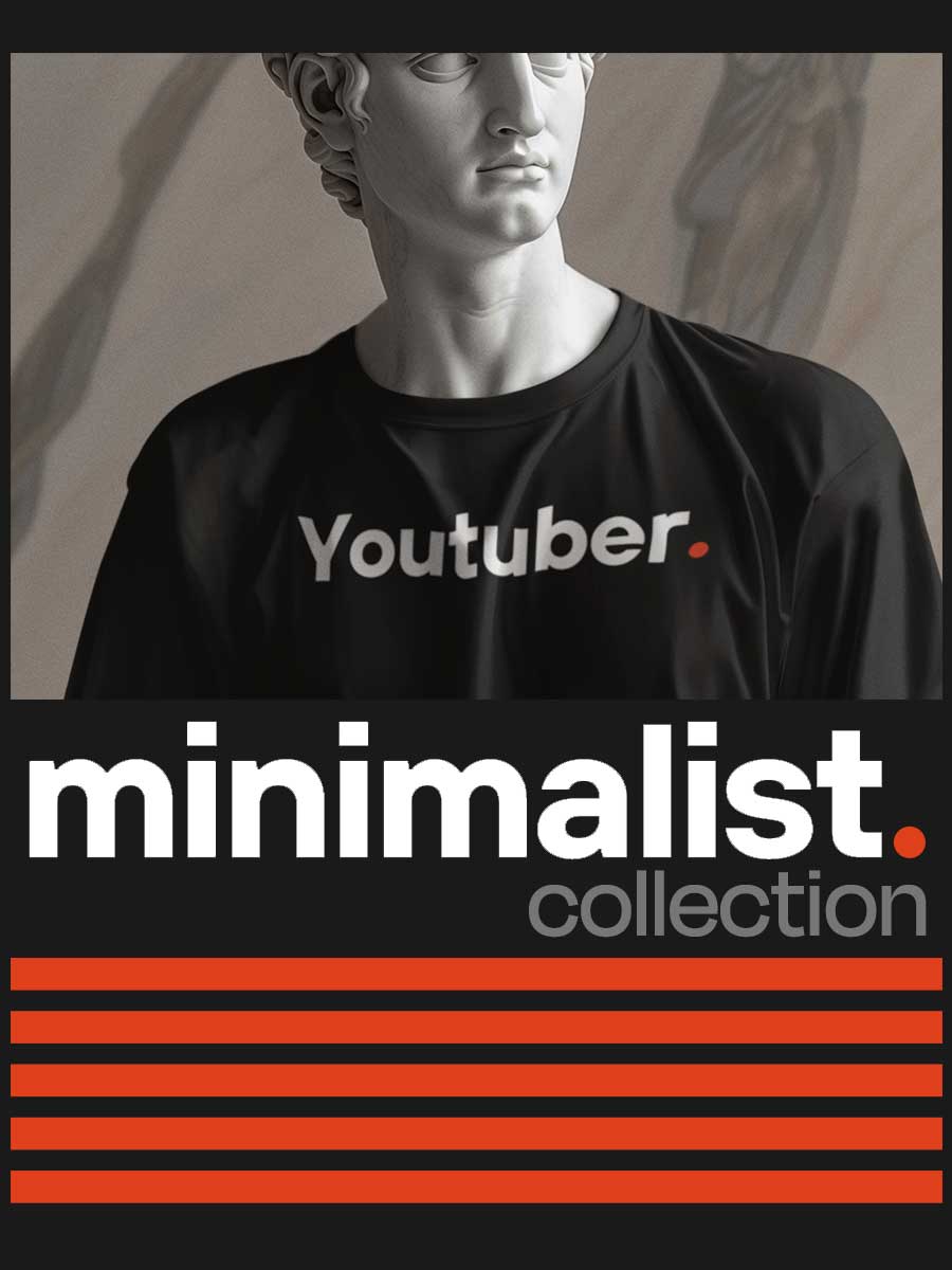 Man in black minimalist tshirt playing guitar