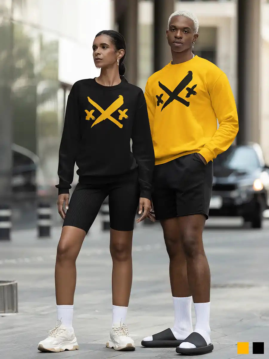 Couple wearing XXX - Cotton Sweatshirt