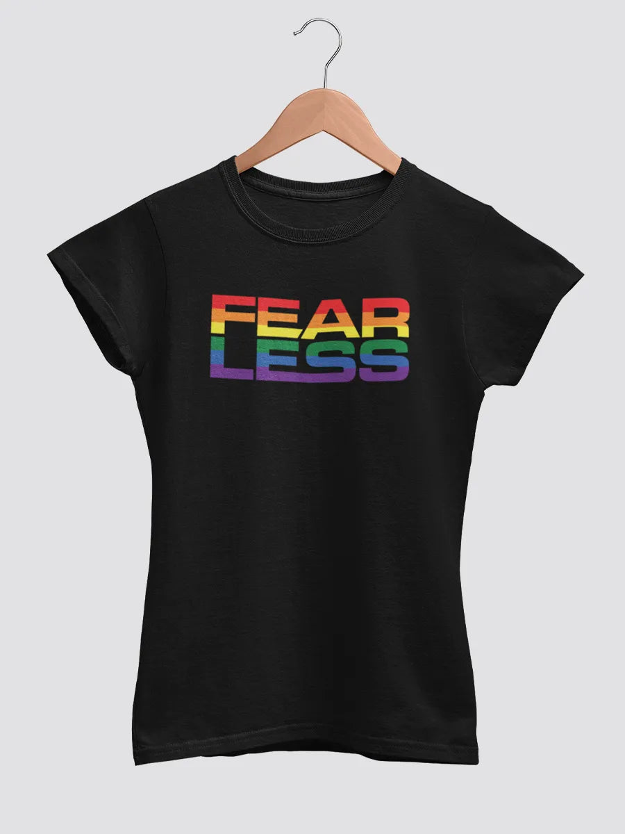 Fearless LGBTQ Black Women's cotton Tshirt