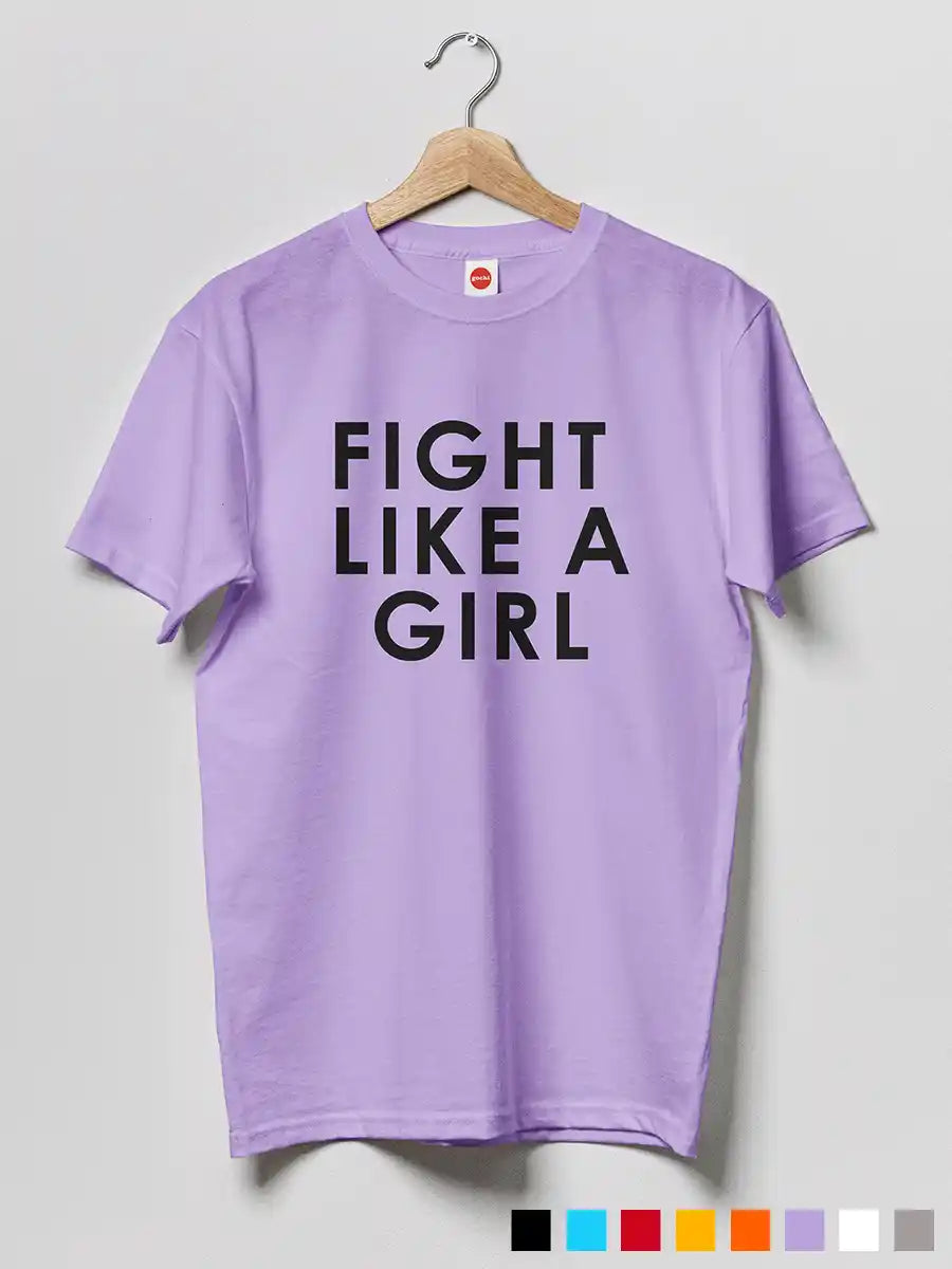 Fight like a Girl - Men's Iris Lavender Cotton T-Shirt