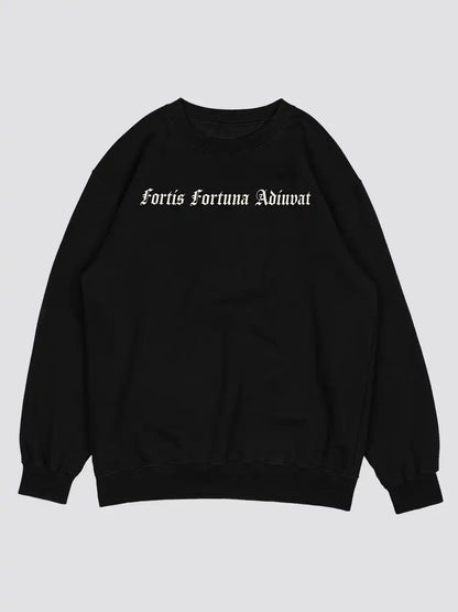 Fortis fortuna Adiuvat - Black Sweatshirt Front