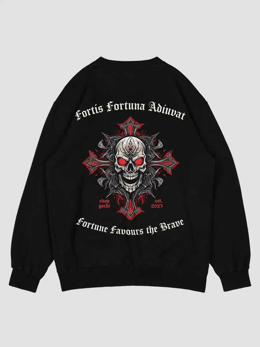 Fortis fortuna Adiuvat - Black Sweatshirt back