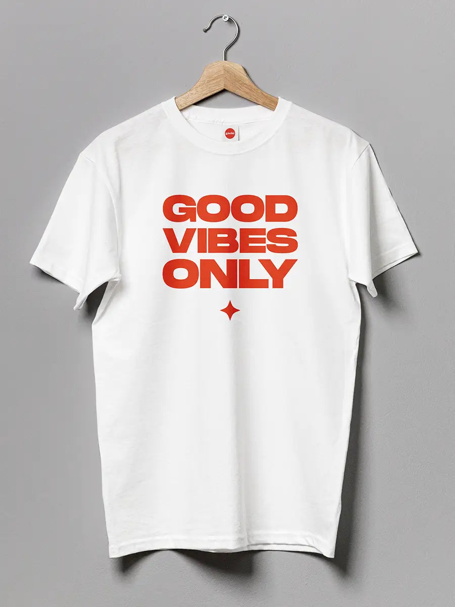 GOOD VIBES ONLY - Men's Cotton T-Shirt (6 Colors)