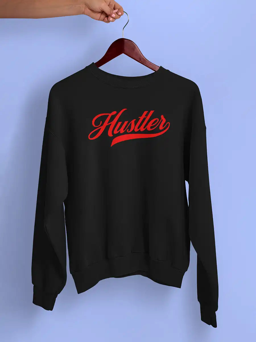 Hustler - Black Cotton Sweatshirt