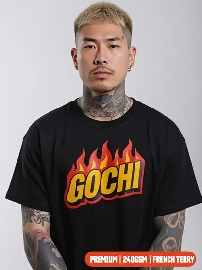 Seek What Sets Your Soul on Fire - Premium Oversized Unisex T-Shirt – Cotton (Black & White)