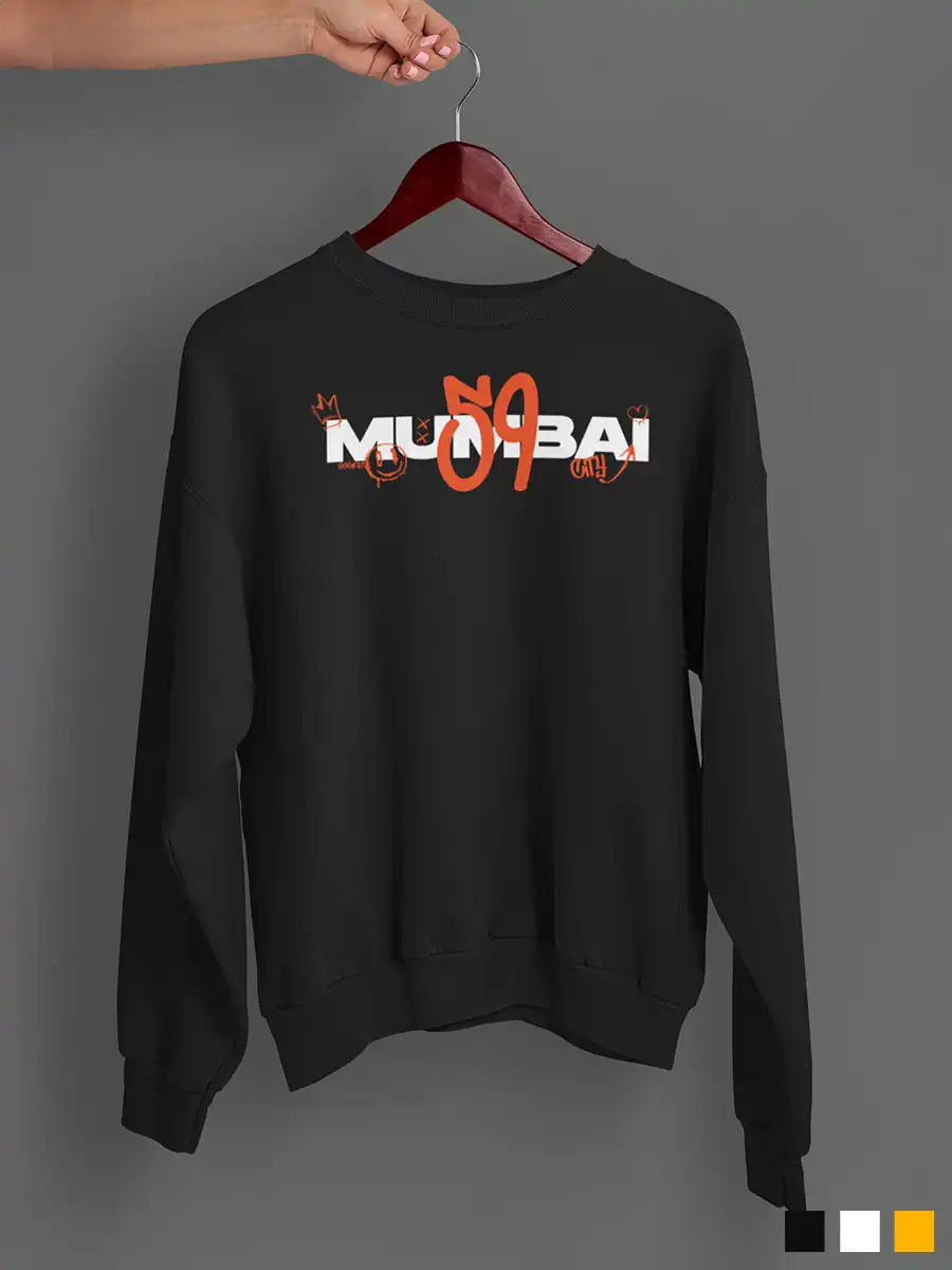 Mumbai 59 - Graffiti - Black Sweatshirt