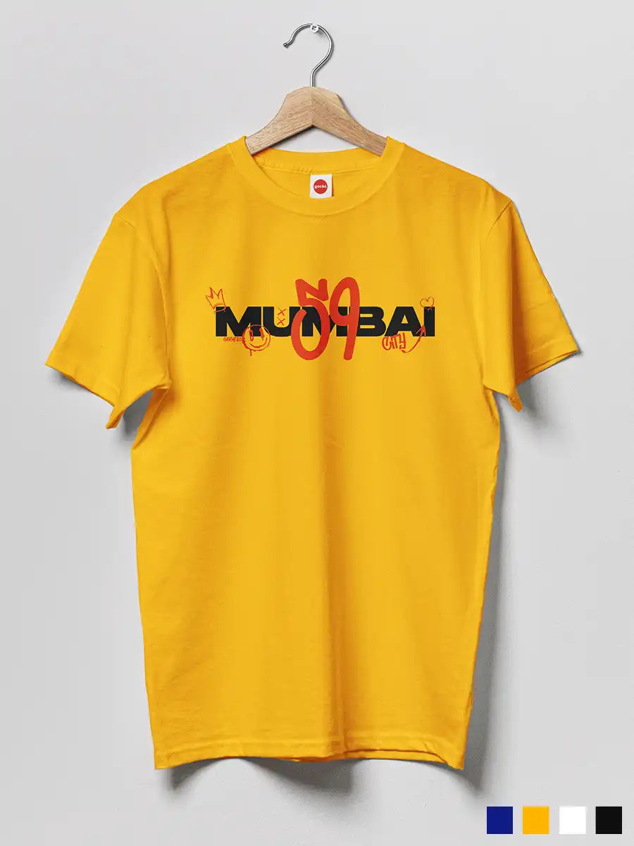 MUMBAI 59 - GRAFFITI - Men's Cotton T-Shirt