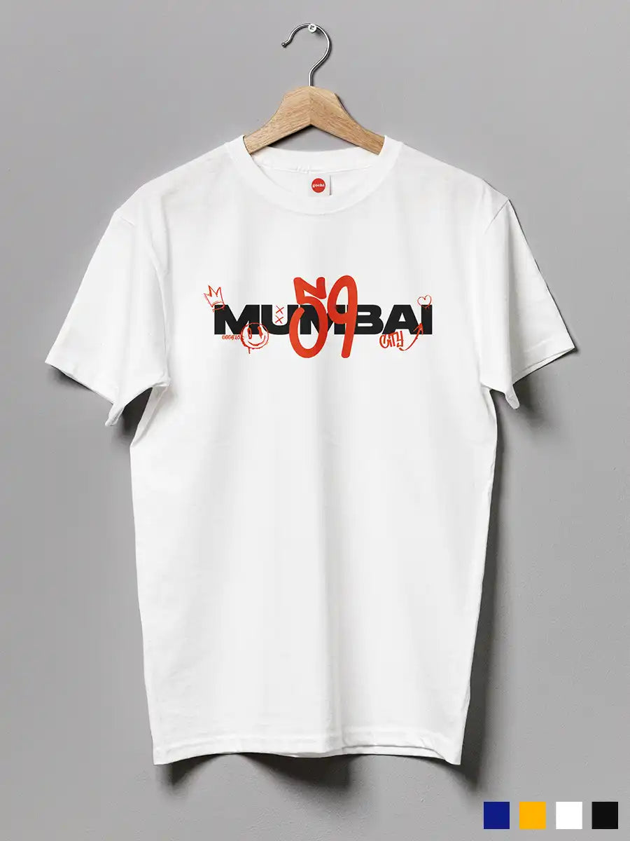 MUMBAI 59 - GRAFFITI - Men's Cotton T-Shirt