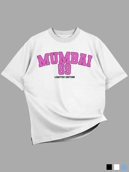 Mumbai 59 - Limited Edition - Oversized White Cotton T-Shirt