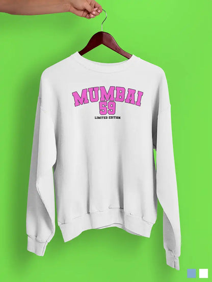 Mumbai 59 - Limited Edition - White Cotton Sweatshirt