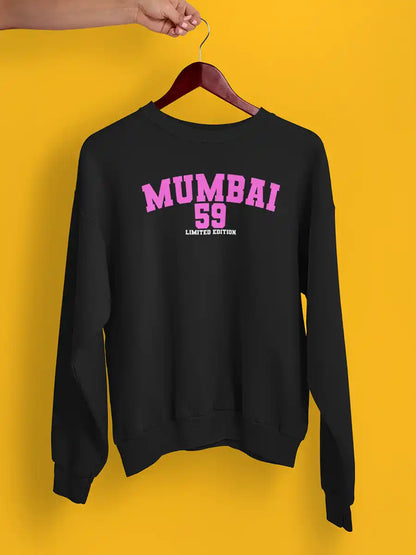 Mumbai 59 - Limited Edition - Black Cotton Sweatshirt