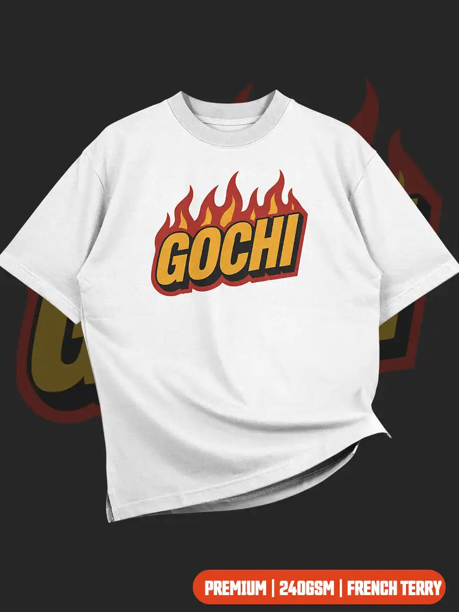 Seek what sets your Soul on fire - White Premium Oversized T-shirt - Back | Gochi