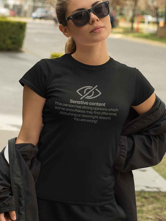 Sensitive Content - Women's Cotton T-Shirt