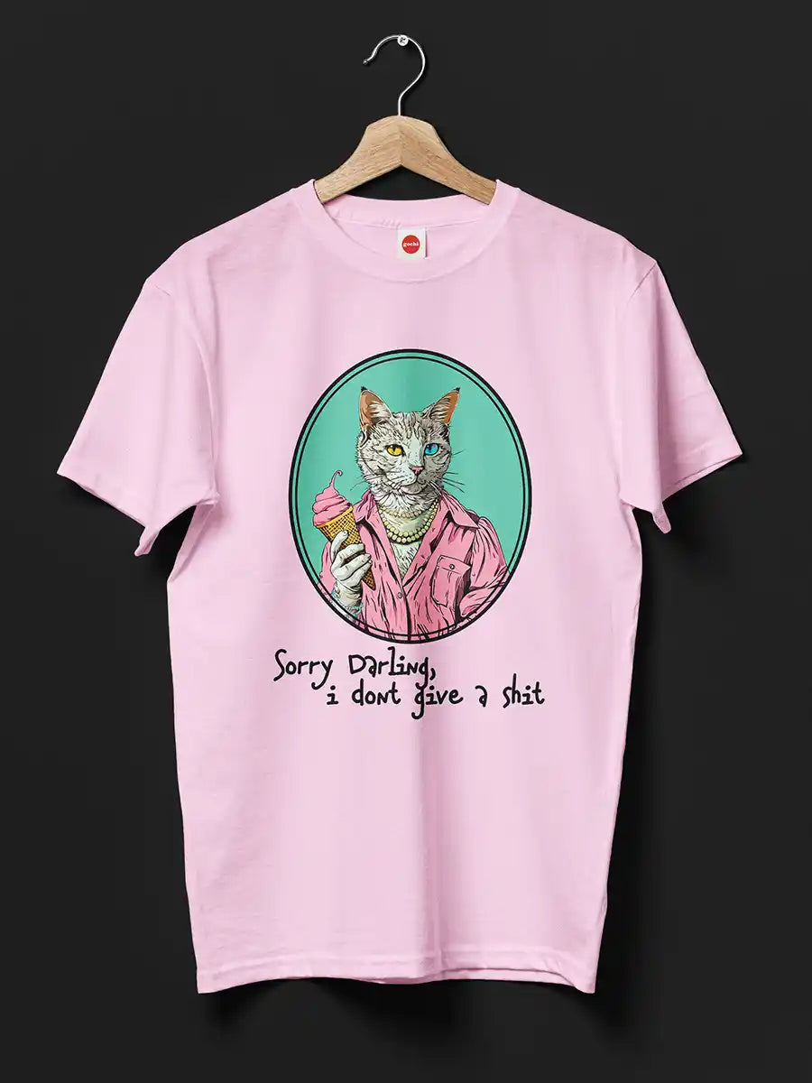 Sorry Darling - Light Pink - Men's Cotton T-Shirt