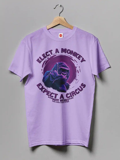 VOTE WISELY - Iris Lavender Cotton Men's T-Shirt