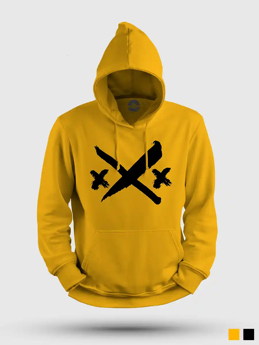 XXX - Golden Yellow Cotton Hoodie