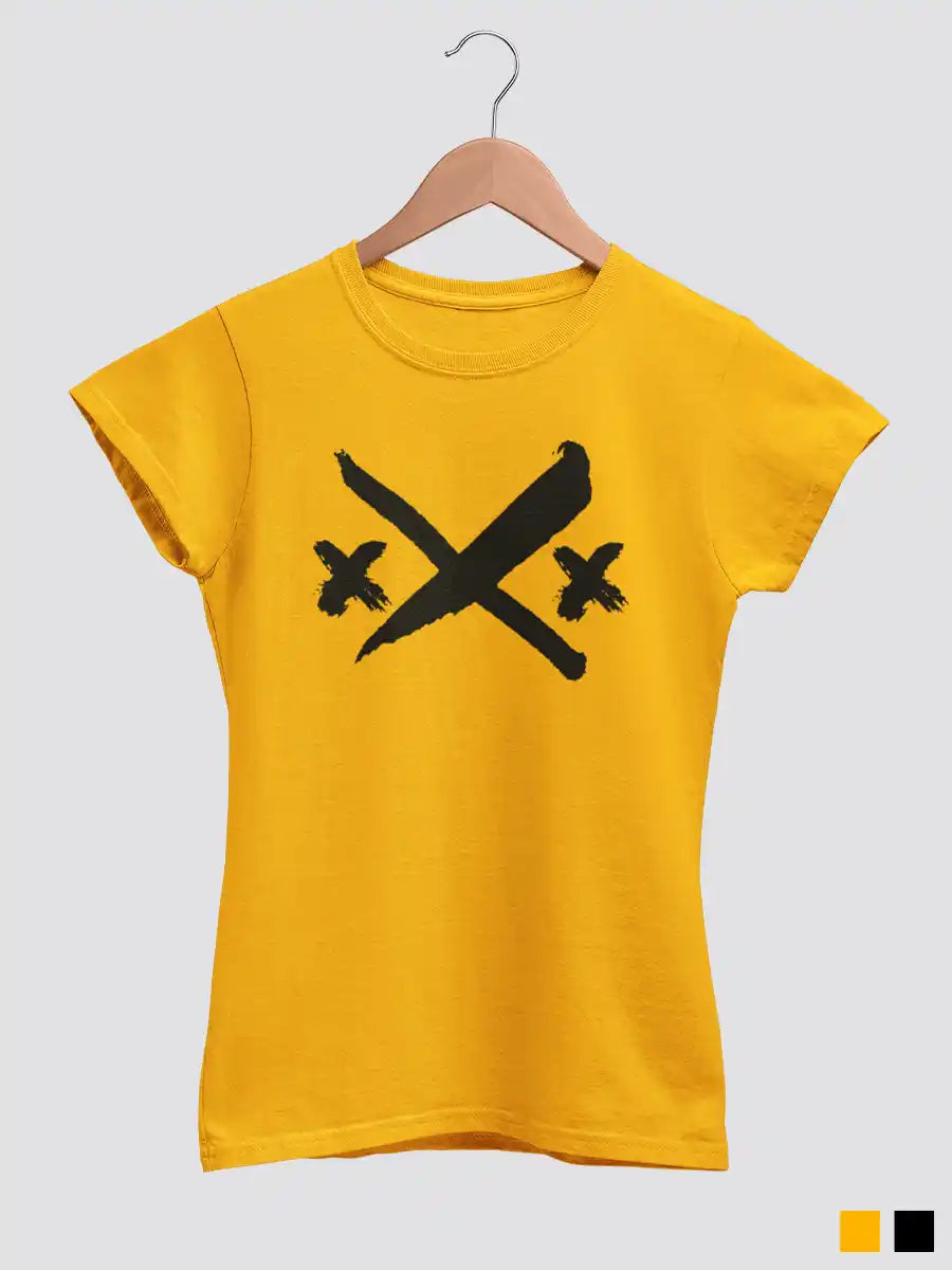 XXX - Women's Golden Yellow Cotton T-Shirt