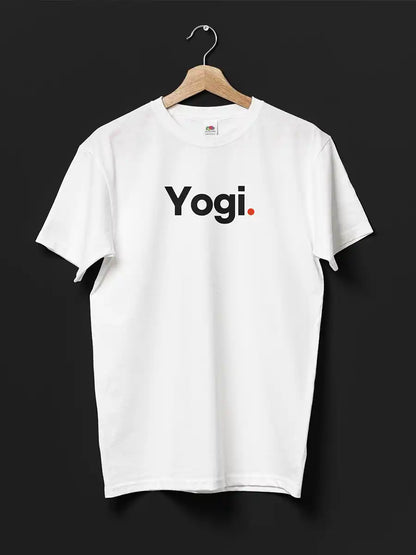 Yogi - Minimalist White Cotton T-Shirt