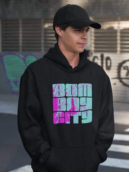 Bombay City - Black Cotton Hoodie