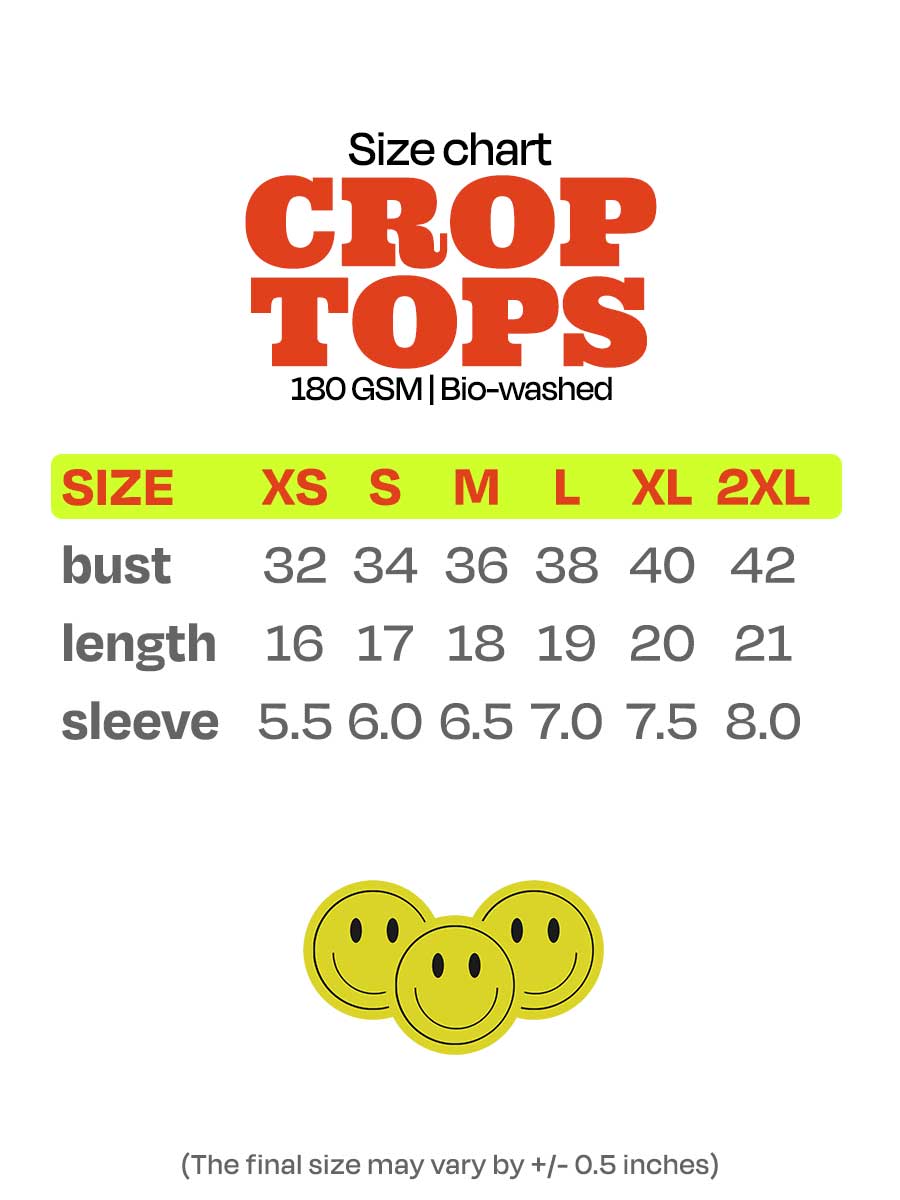 Super Average Person - Red Cotton Crop Top
