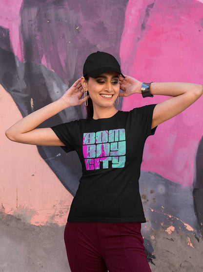 Bombay City - Black Women's Cotton T-Shirt