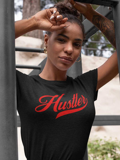 Hustler - Black Women's Cotton T-Shirt