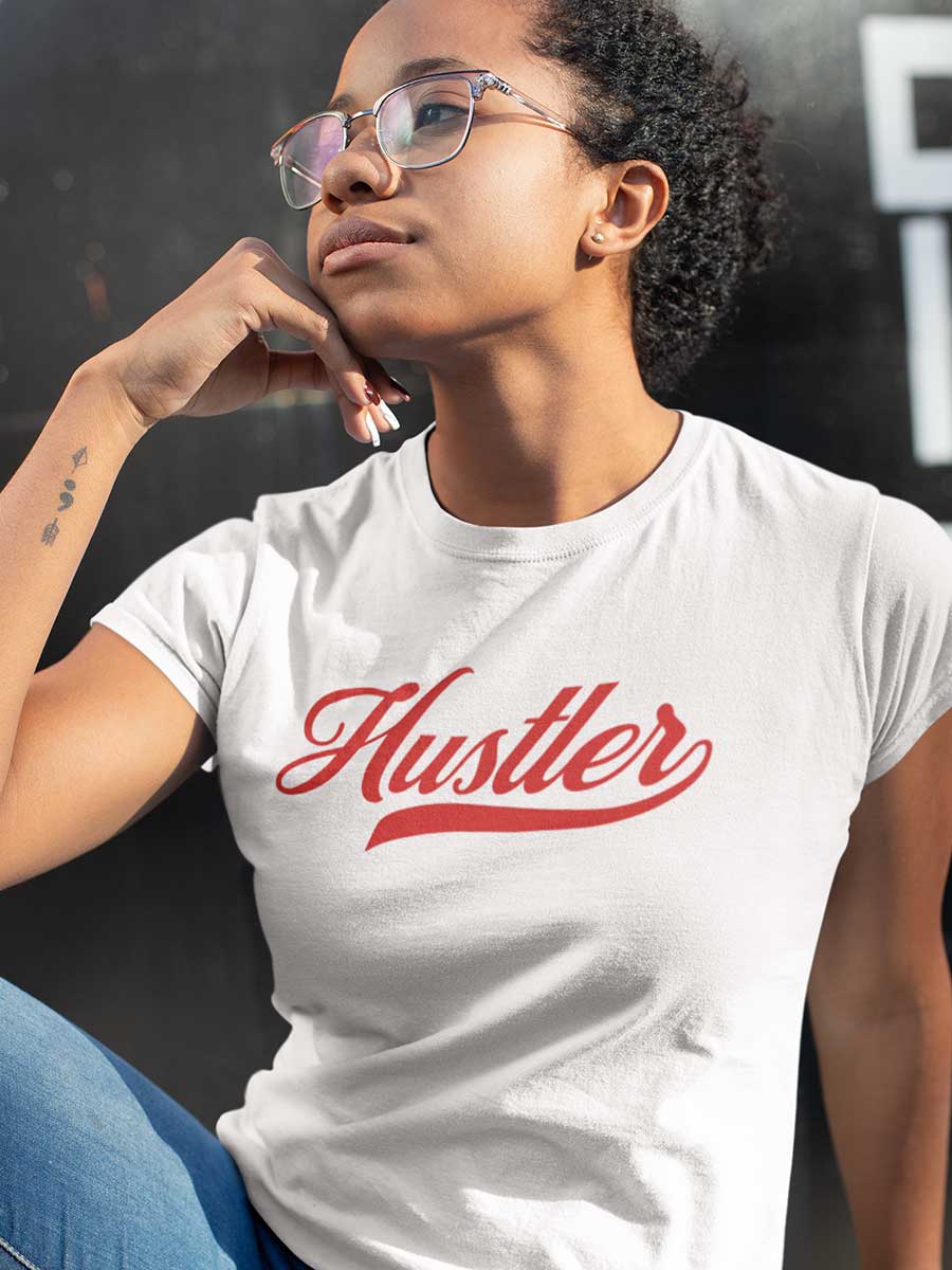 Hustler - White Women's Cotton T-Shirt