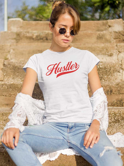 Hustler - White Women's Cotton T-Shirt