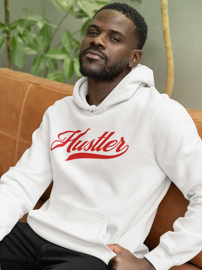 Hustler - White Cotton Hoodie