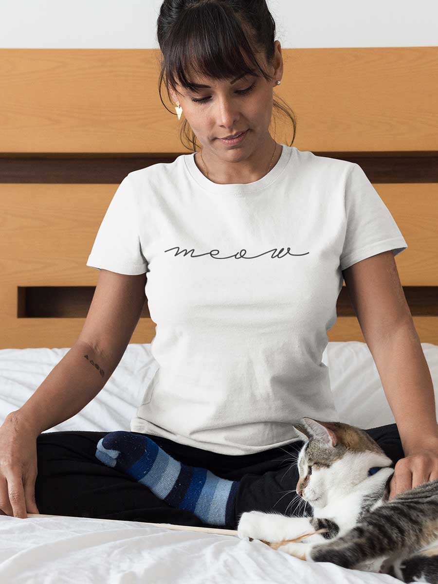 Meow - Women's Cotton T-Shirt