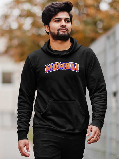 Mumbai - Black Cotton Hoodie