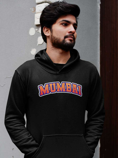 Mumbai - Black Cotton Hoodie