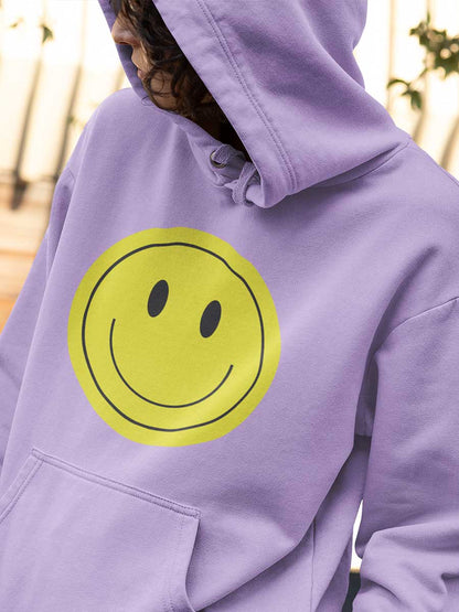 Smiley - Iris Lavender Cotton Hoodie