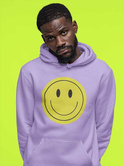 Smiley - Iris Lavender Cotton Hoodie