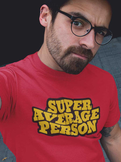 Super Average Person - Red Men's  Cotton T-Shirt