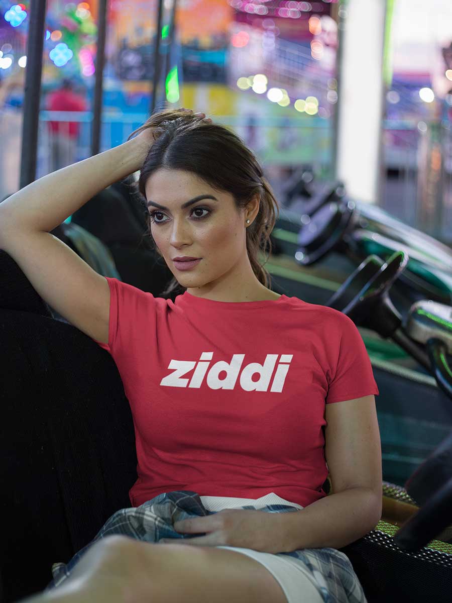 Ziddi - Red Cotton Crop Top