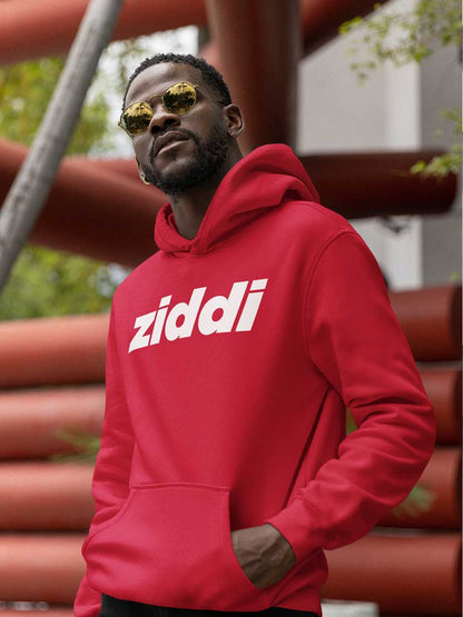 Ziddi - Red Cotton Hoodie