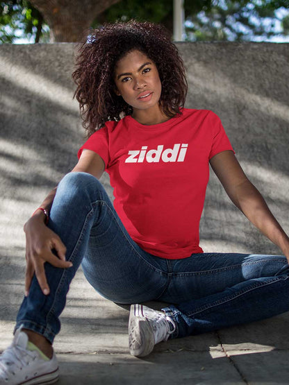 Ziddi - Red Women's Cotton T-Shirt