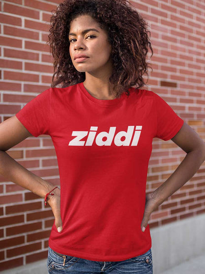 Ziddi - Red Women's Cotton T-Shirt