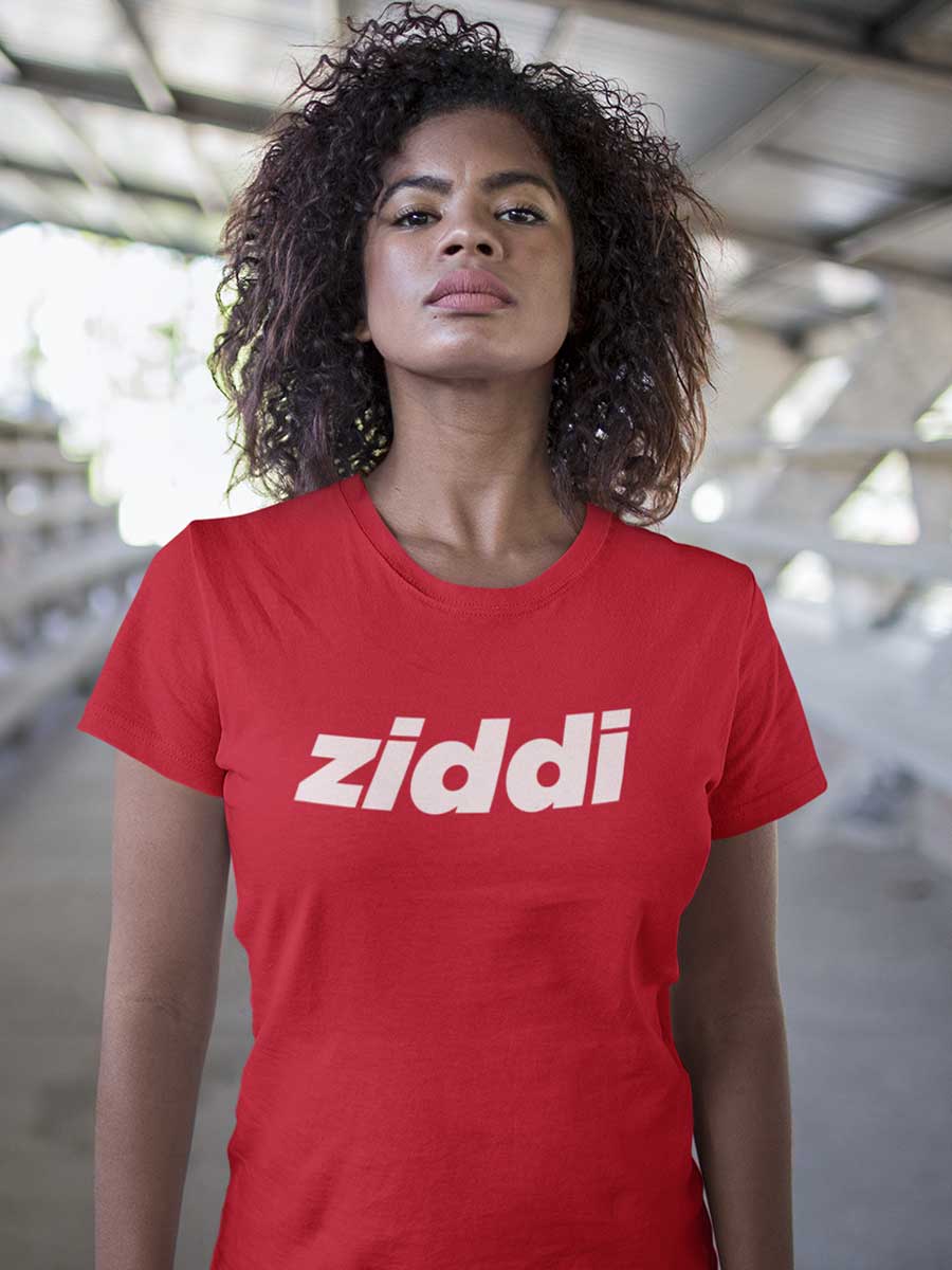 Ziddi - Red Women's Cotton T-Shirt