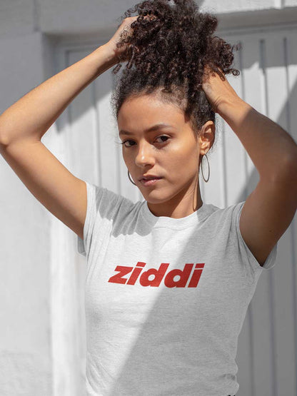 Ziddi - White Women's Cotton T-Shirt